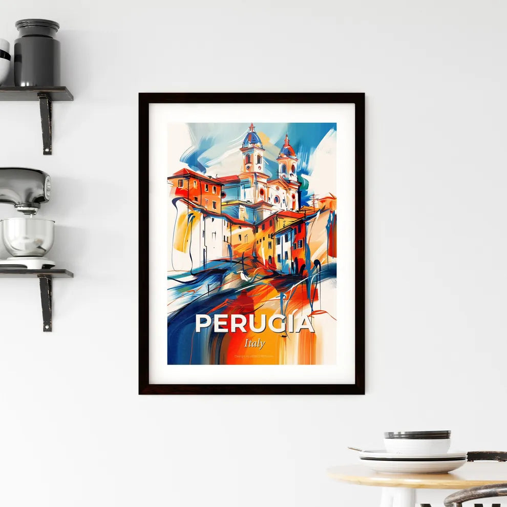 Vibrant Perugia, Italy Framed Print