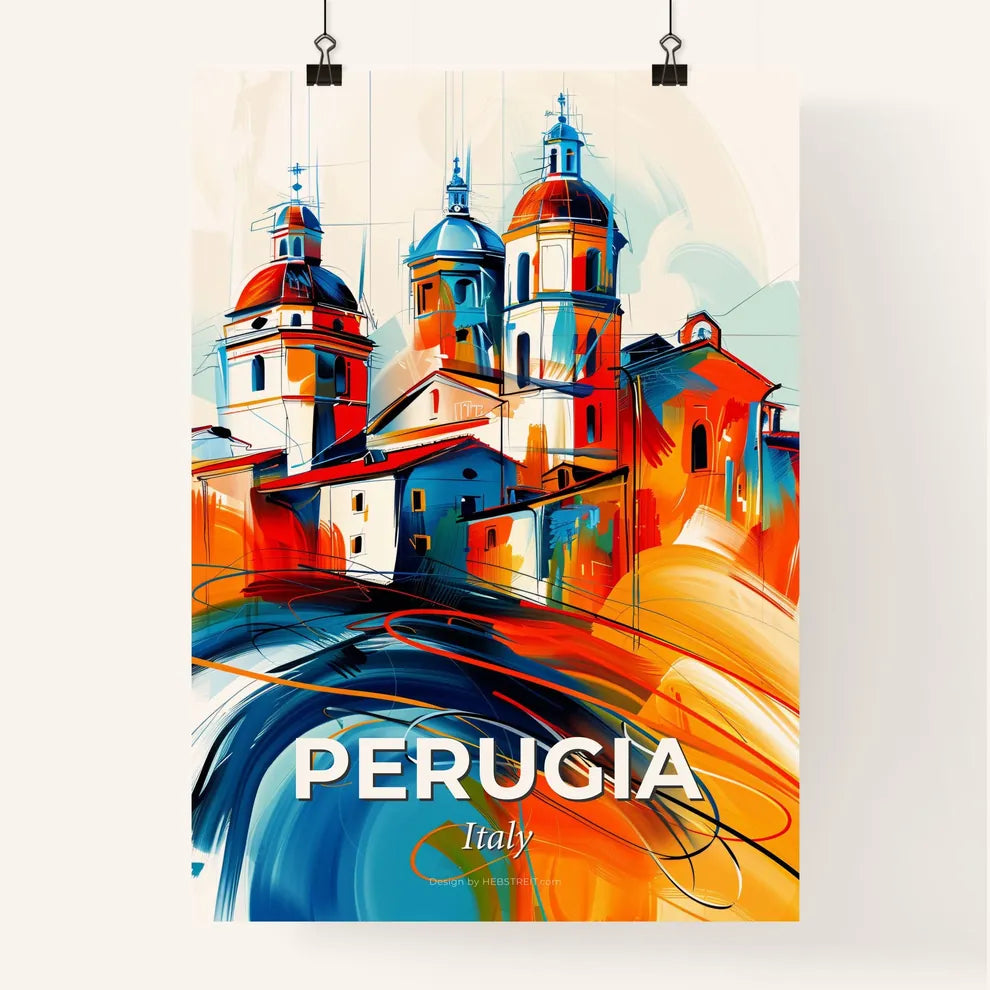 Vibrant Perugia, Italy Poster