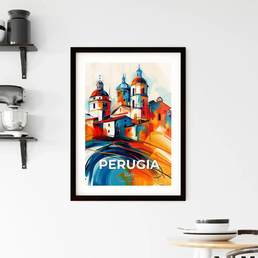 Vibrant Perugia, Italy Framed Print