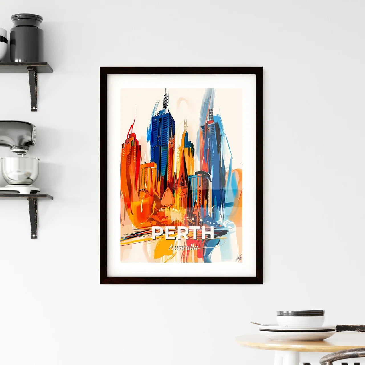 Vibrant Perth, Australia Framed Print
