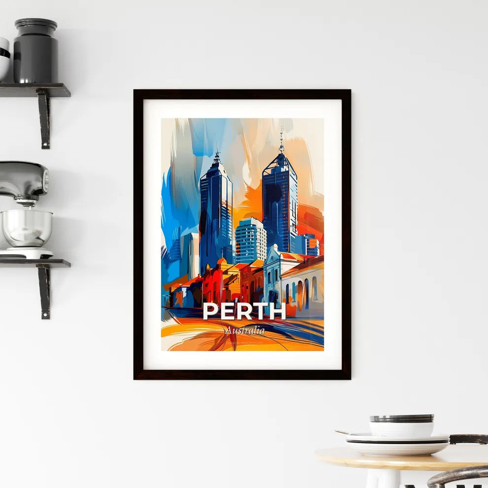 Vibrant Perth, Australia Framed Print