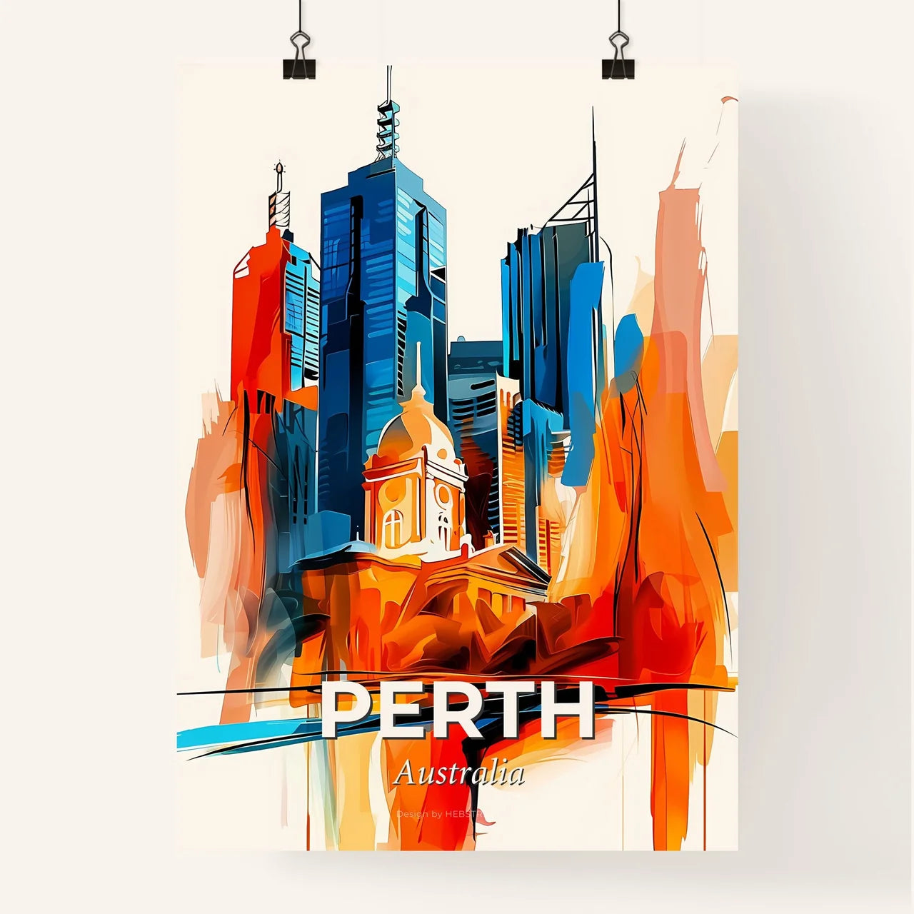 Vibrant Perth, Australia Poster