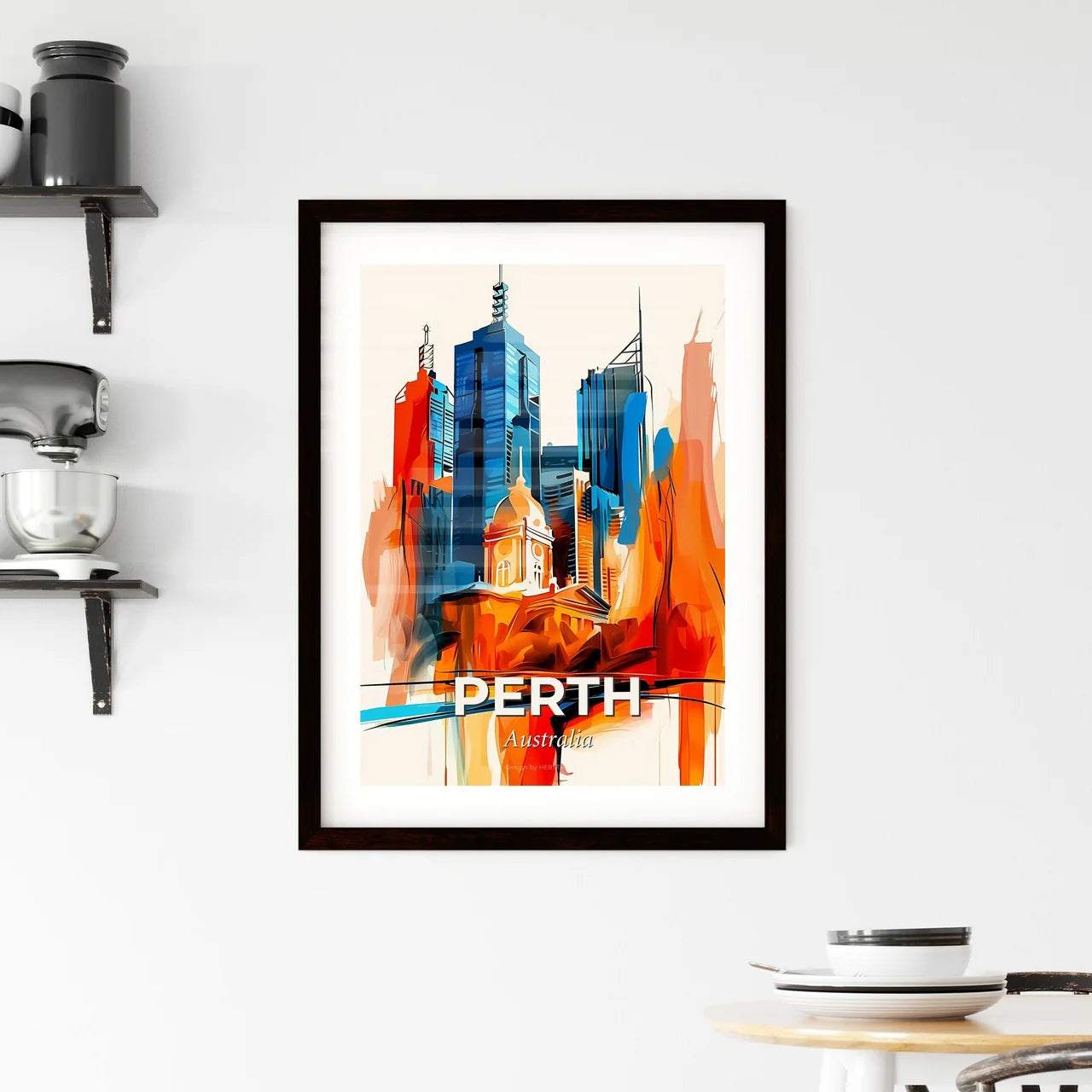 Vibrant Perth, Australia Framed Print