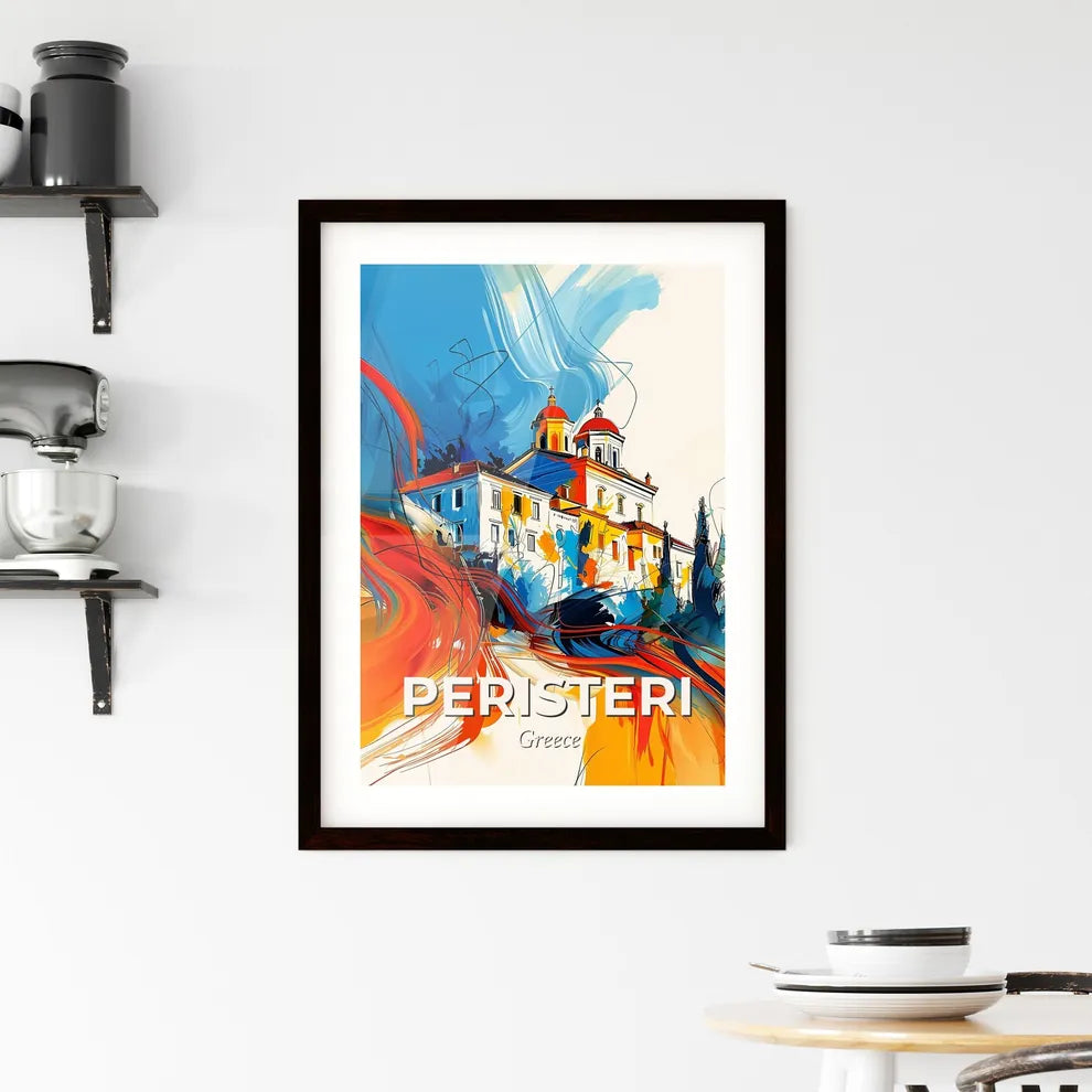 Vibrant Peristeri, Greece Framed Print
