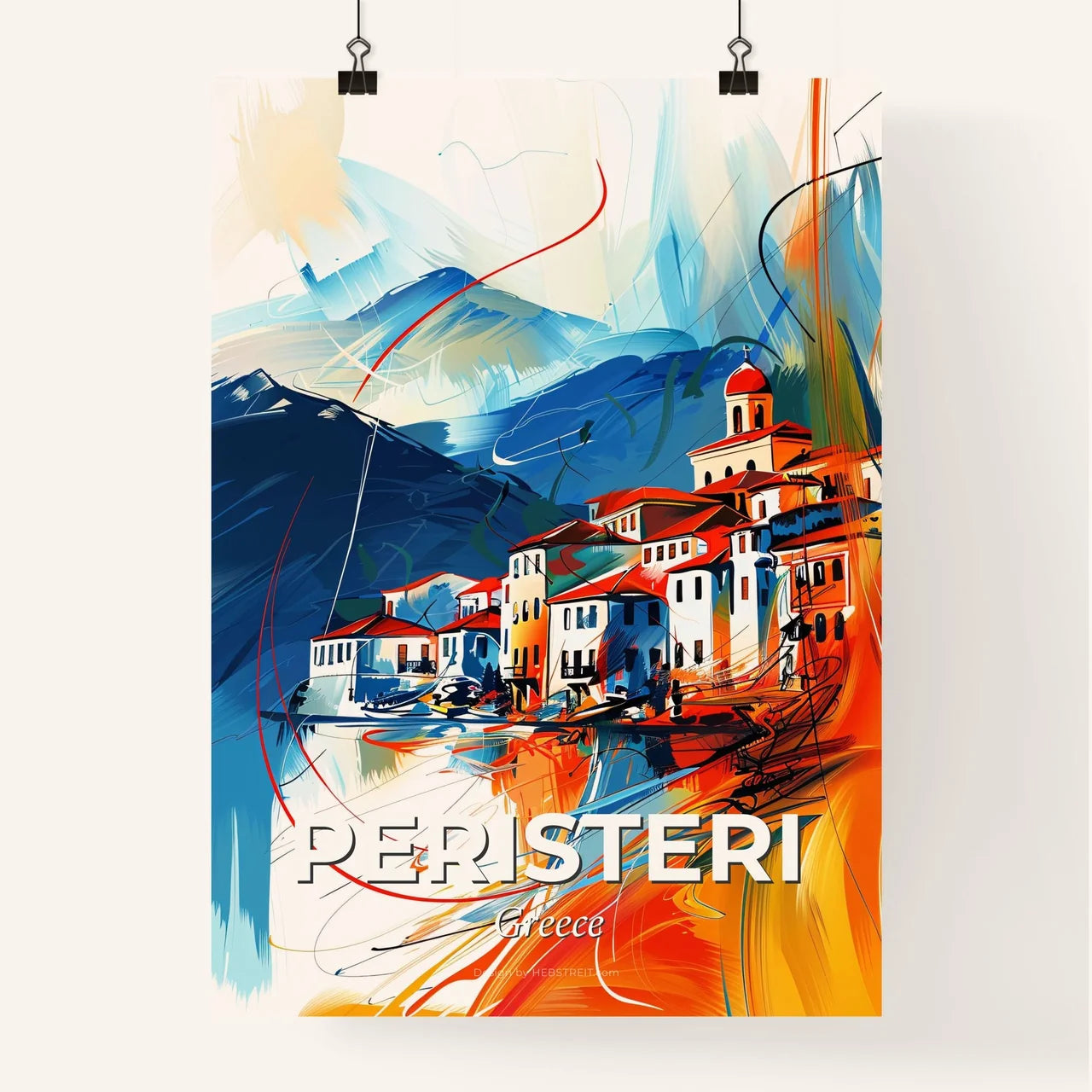 Vibrant Peristeri, Greece Poster