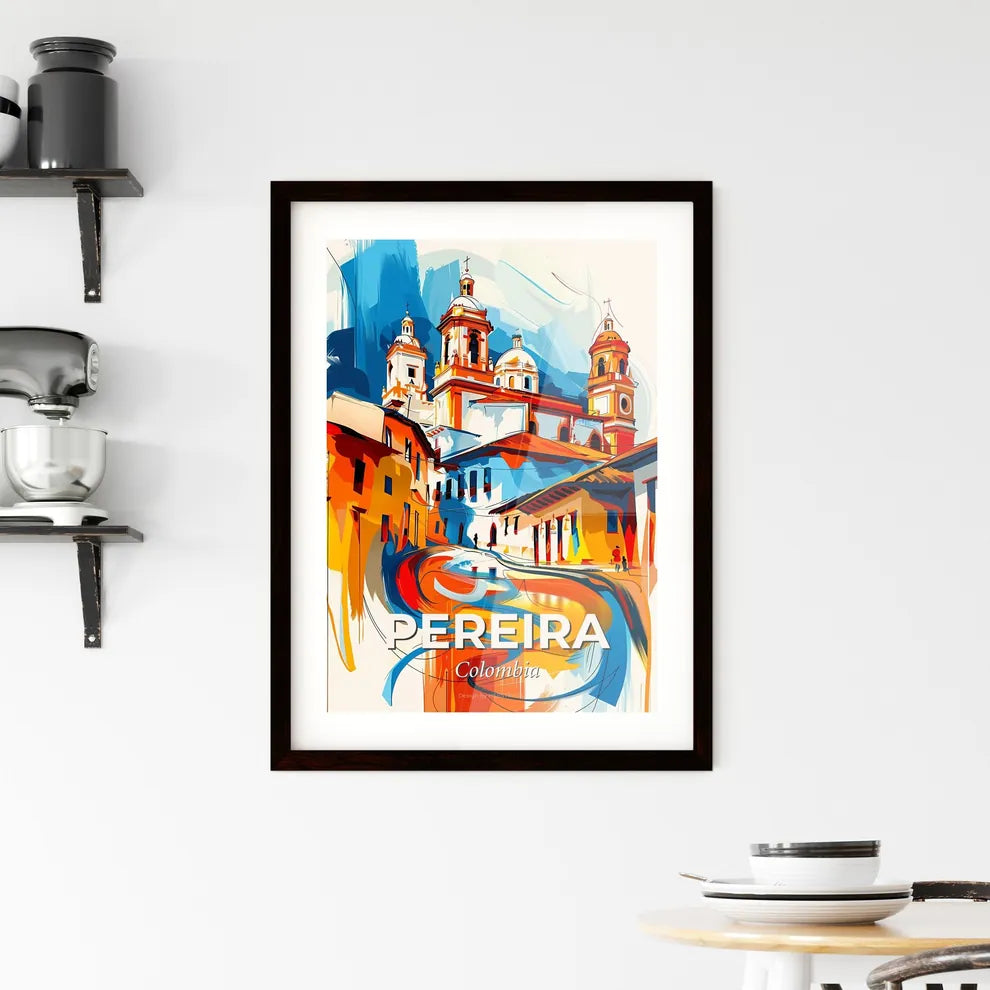 Vibrant Pereira, Colombia Framed Print