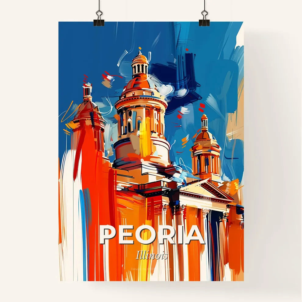 Vibrant Peoria, Illinois Poster