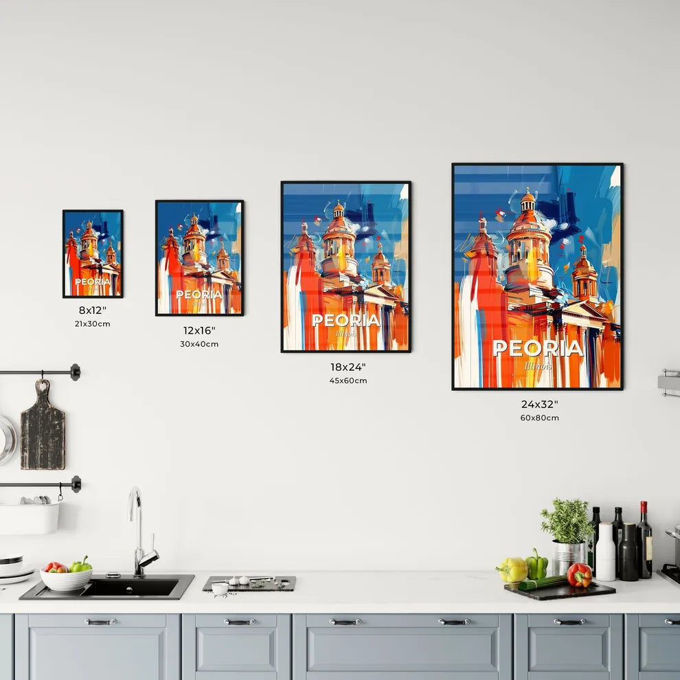 Vibrant Peoria, Illinois Kitchen Art