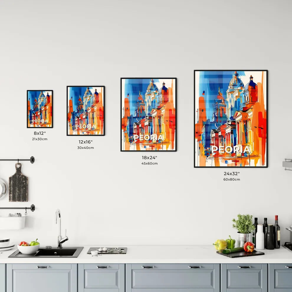 Vibrant Peoria, Illinois Kitchen Art
