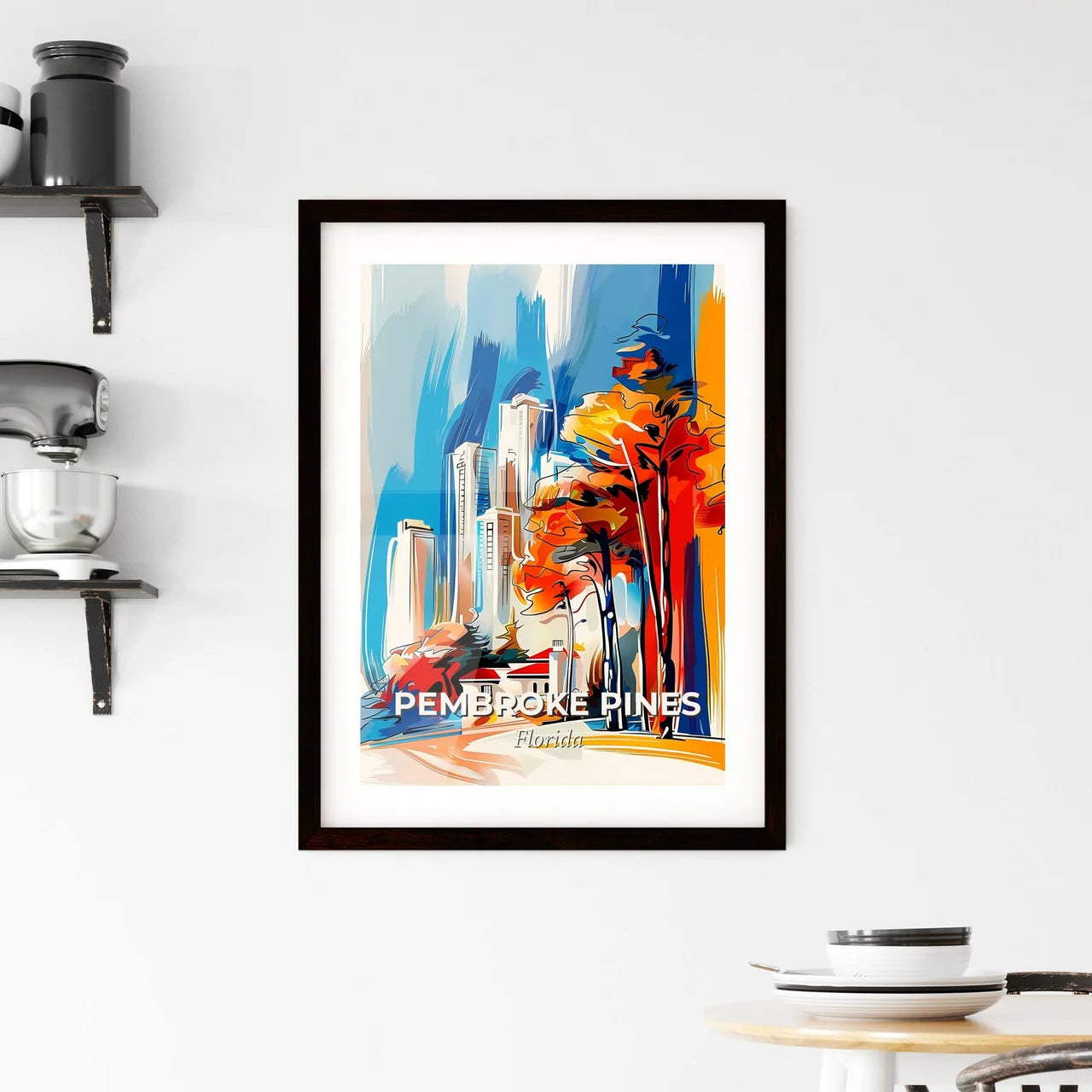 Vibrant Pembroke Pines, Florida Framed Print