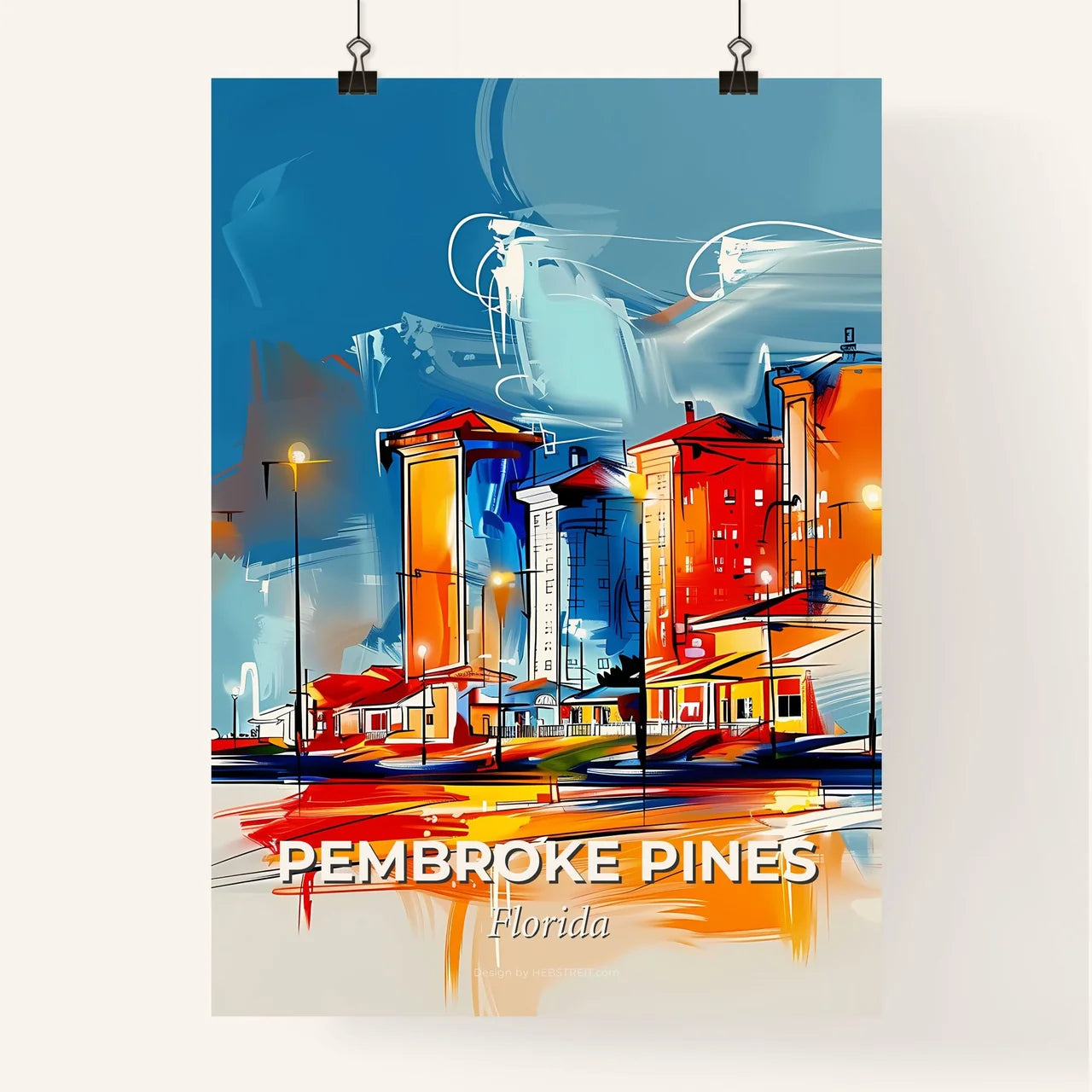 Vibrant Pembroke Pines, Florida Poster