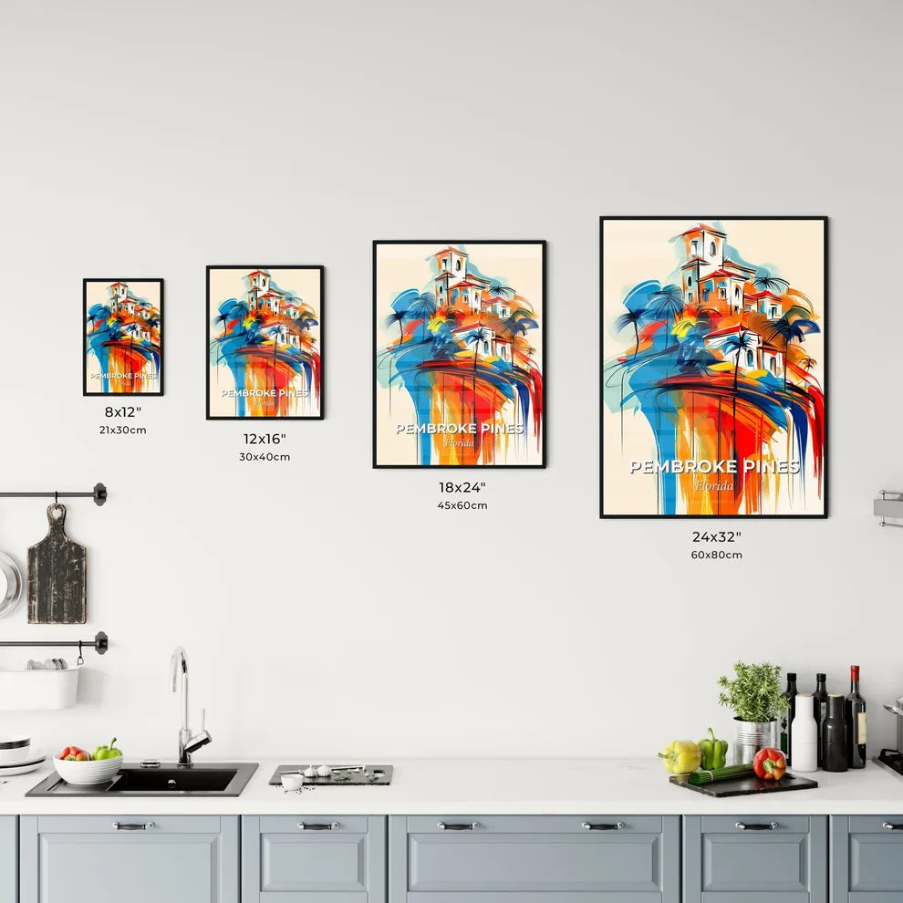 Vibrant Pembroke Pines, Florida Kitchen Art