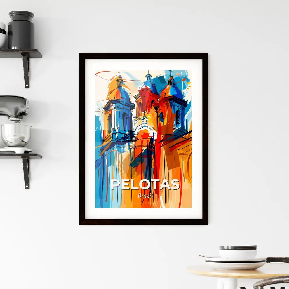 Vibrant Pelotas, Brazil Framed Print