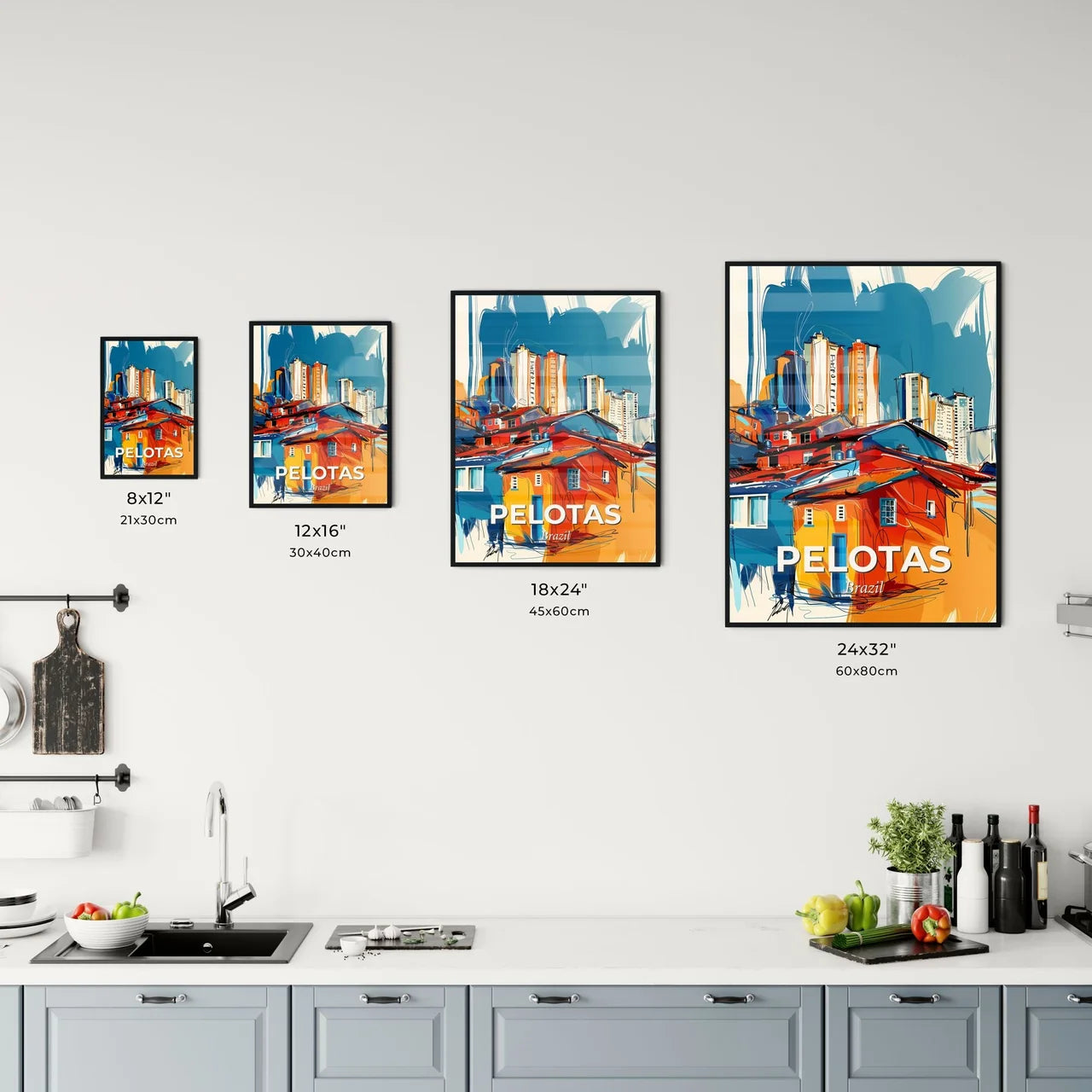 Vibrant Pelotas, Brazil Kitchen Art