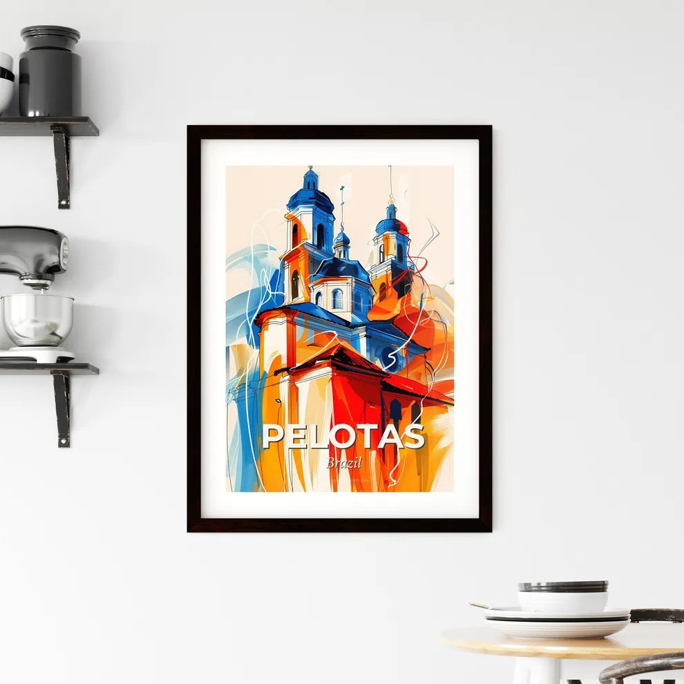 Vibrant Pelotas, Brazil Framed Print