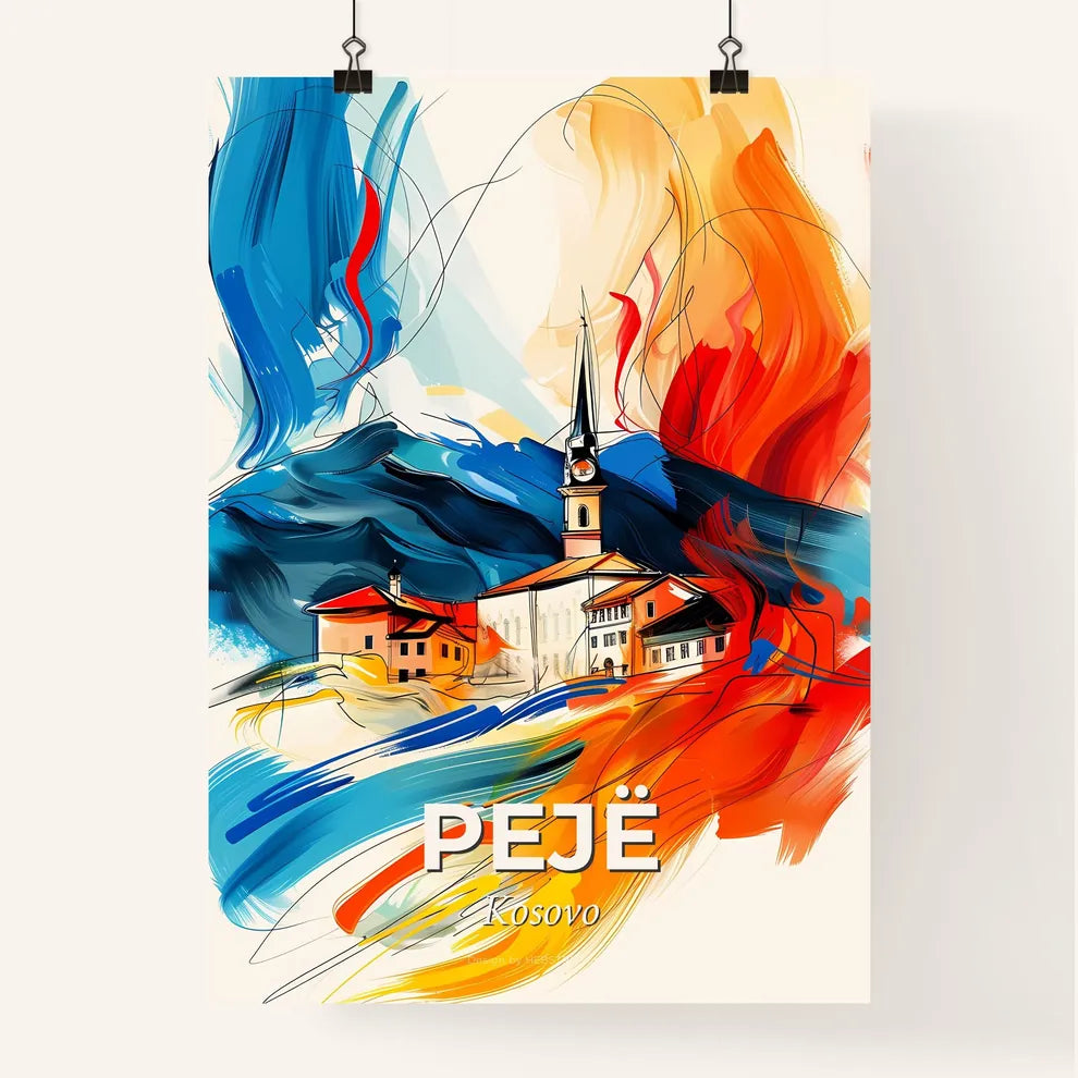 Vibrant Pejë, Kosovo Poster
