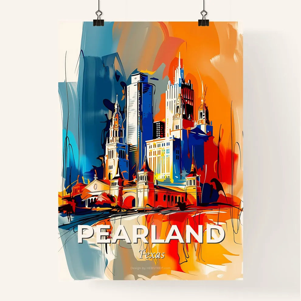 Vibrant Pearland, Texas Poster