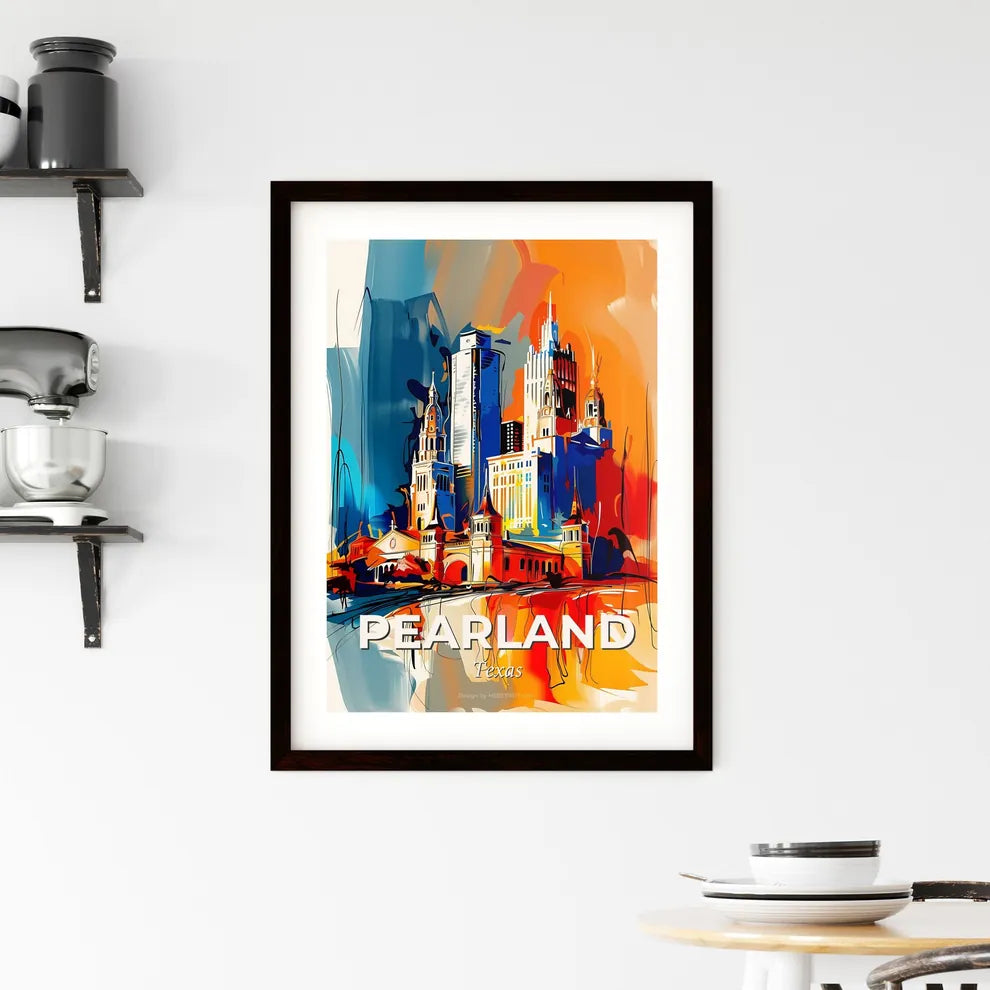 Vibrant Pearland, Texas Framed Print