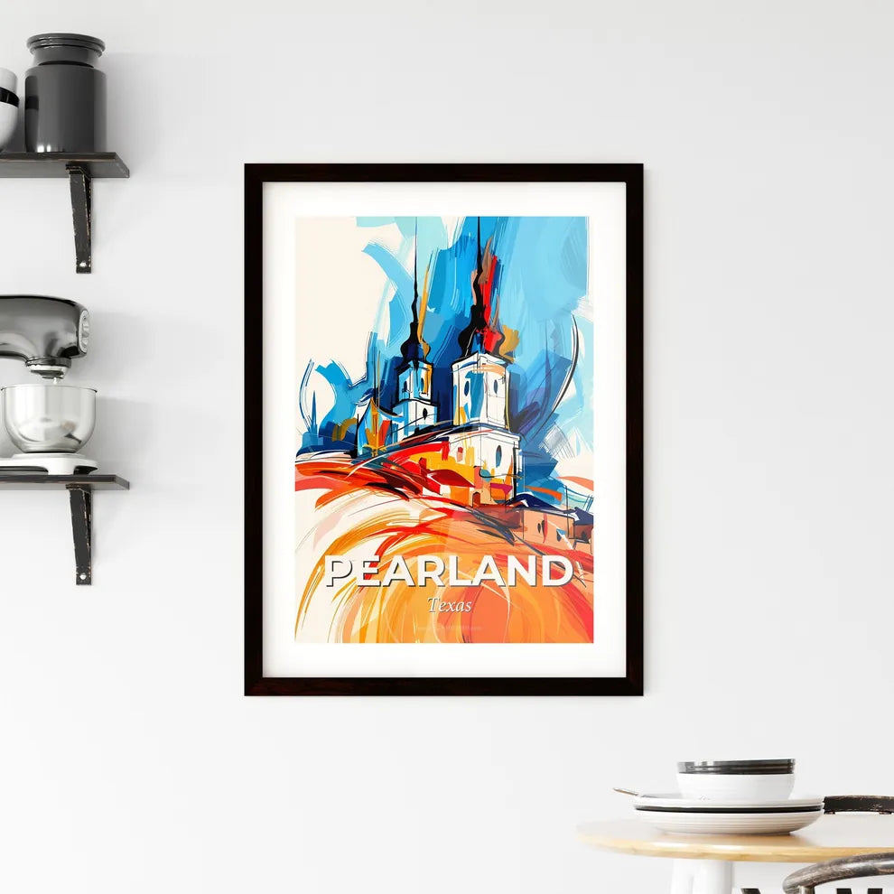 Vibrant Pearland, Texas Framed Print