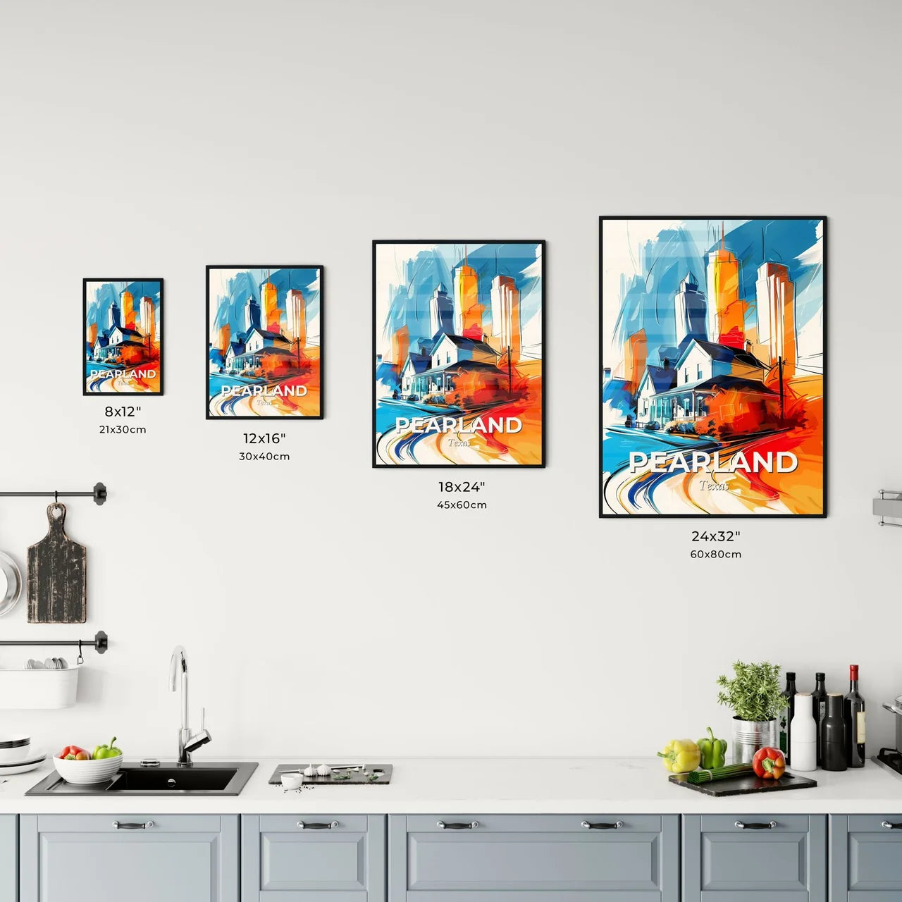 Vibrant Pearland, Texas Kitchen Art