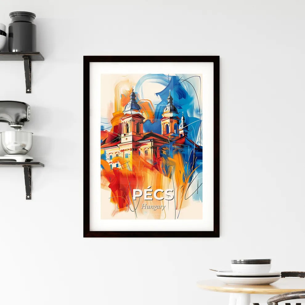 Vibrant Pécs, Hungary Framed Print