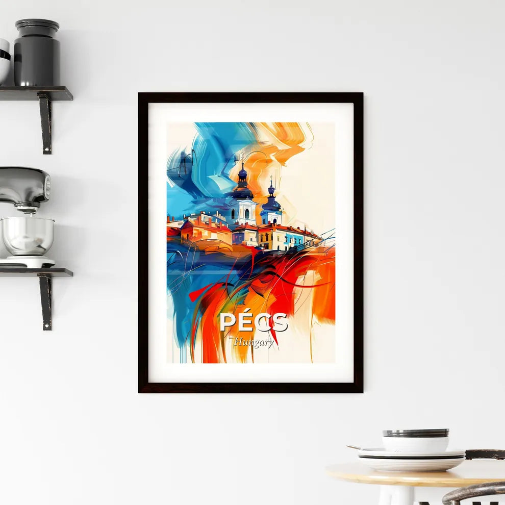 Vibrant Pécs, Hungary Framed Print