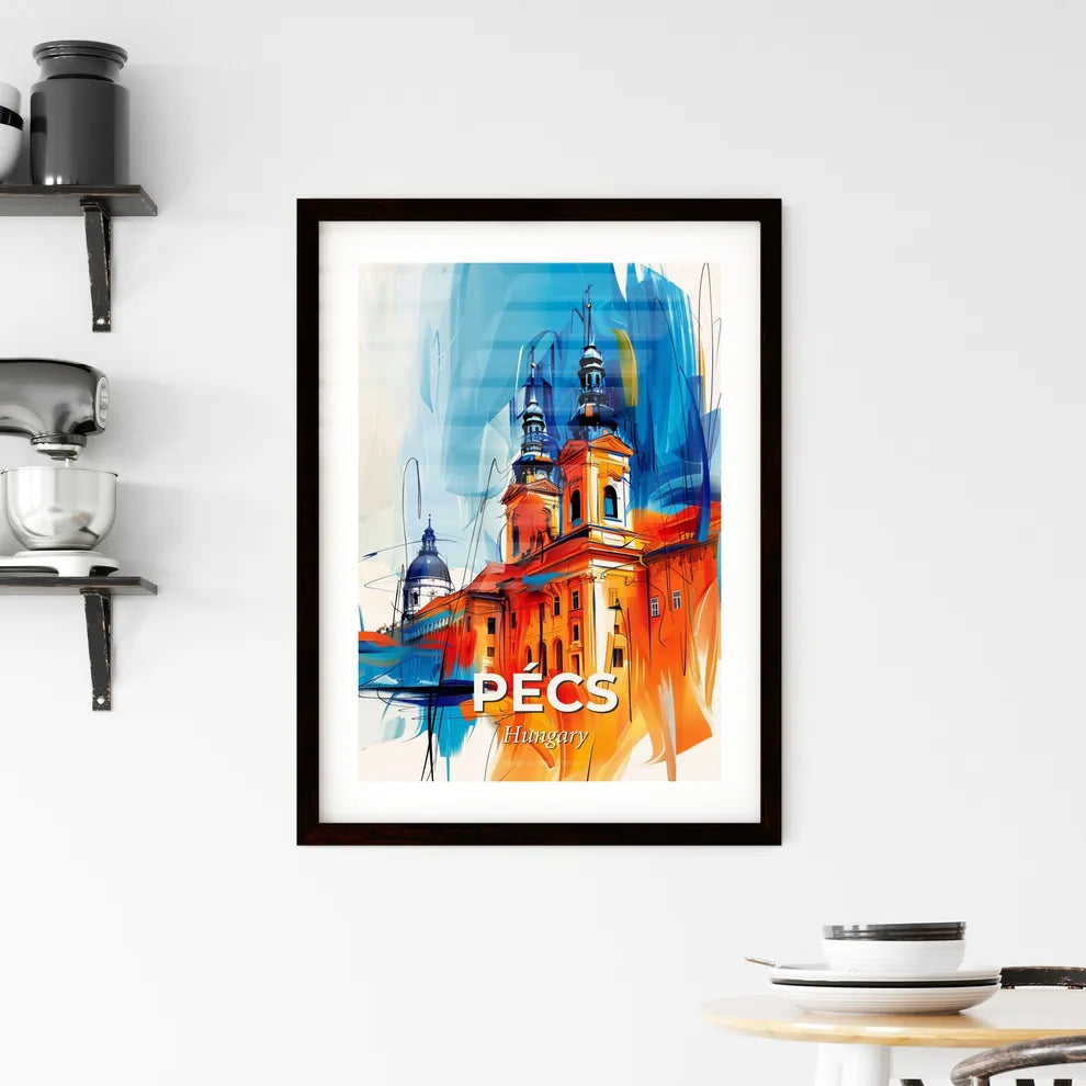 Vibrant Pécs, Hungary Framed Print