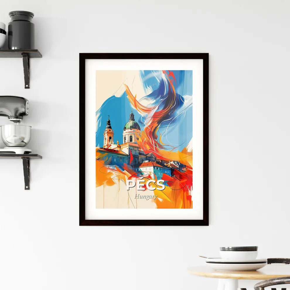 Vibrant Pécs, Hungary Framed Print