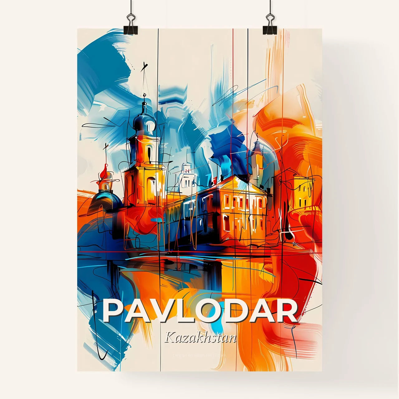Vibrant Pavlodar, Kazakhstan Poster