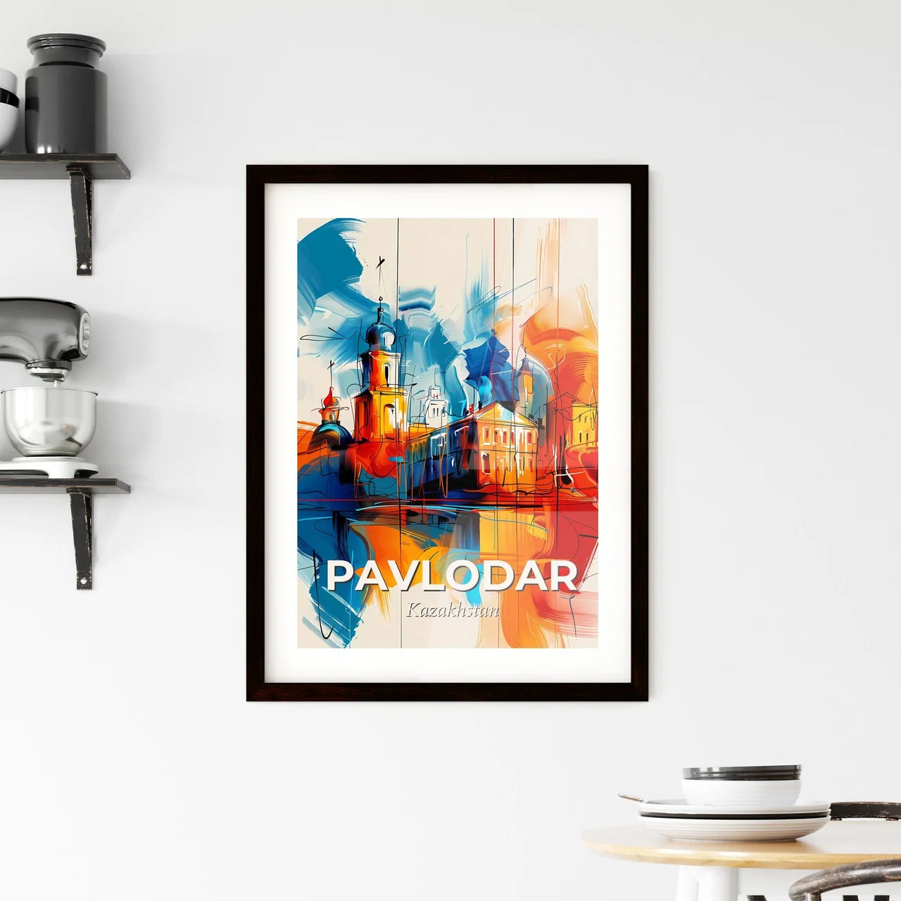 Vibrant Pavlodar, Kazakhstan Framed Print