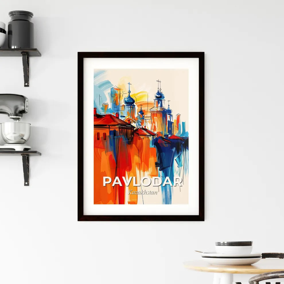 Vibrant Pavlodar, Kazakhstan Framed Print