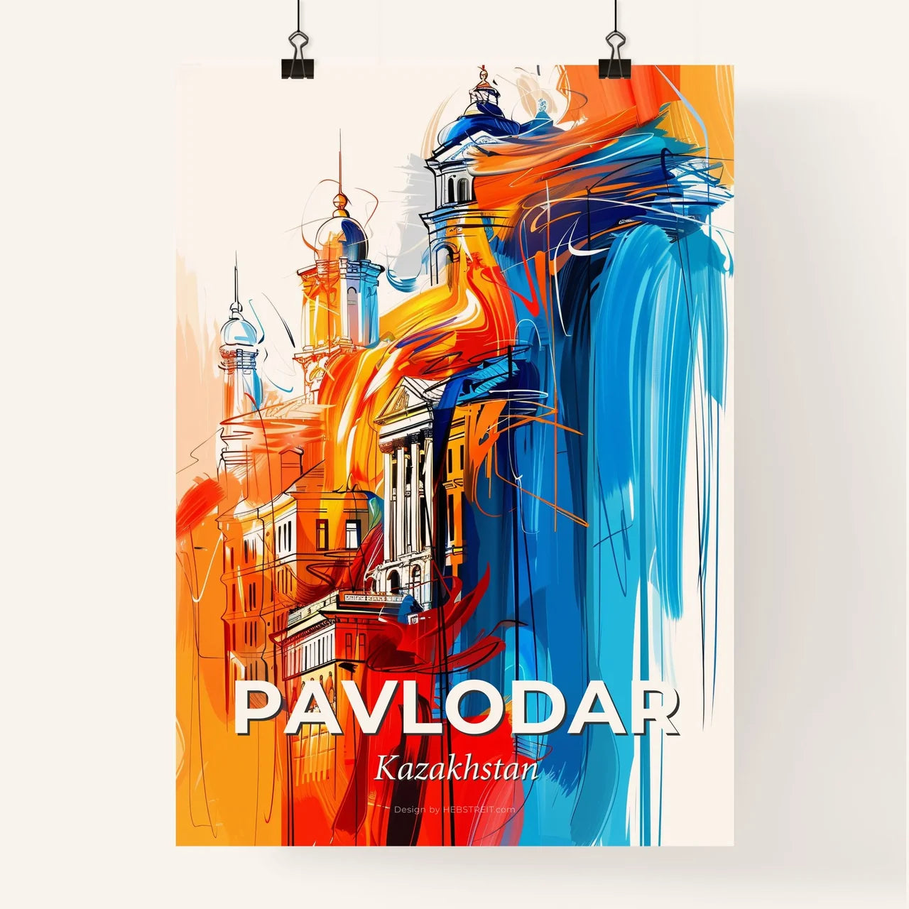 Vibrant Pavlodar, Kazakhstan Poster
