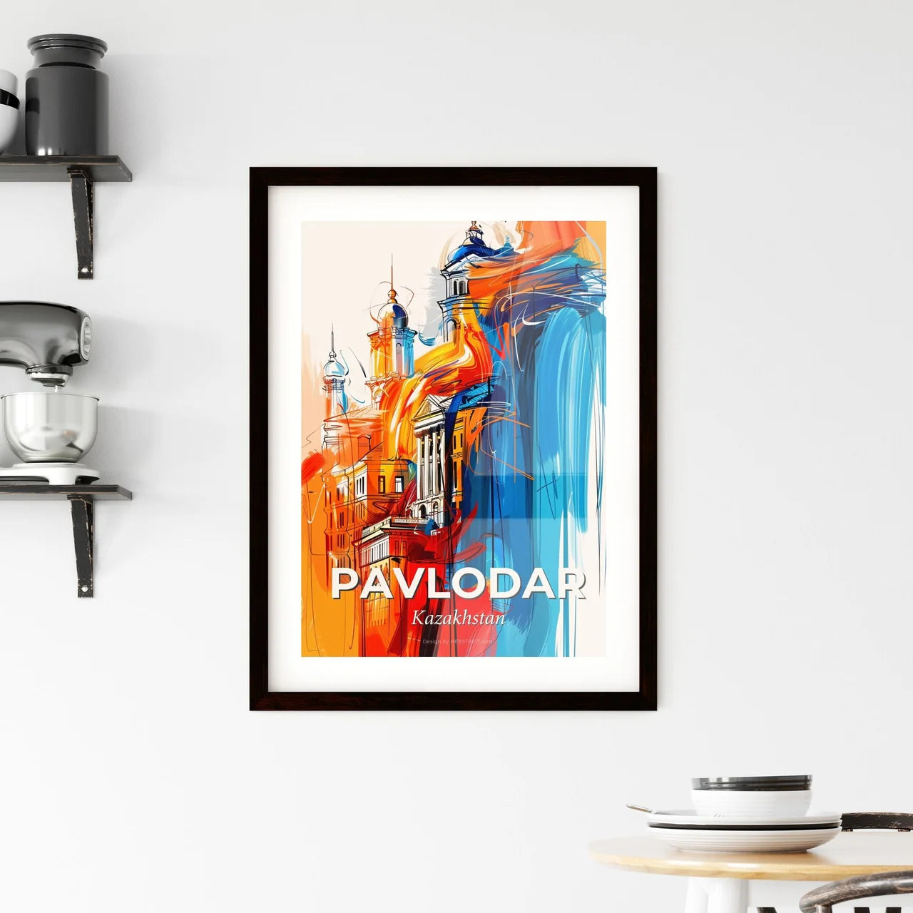 Vibrant Pavlodar, Kazakhstan Framed Print