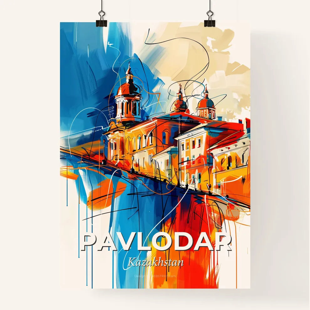 Vibrant Pavlodar, Kazakhstan Poster