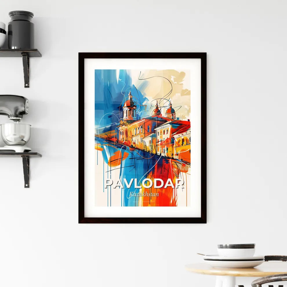 Vibrant Pavlodar, Kazakhstan Framed Print