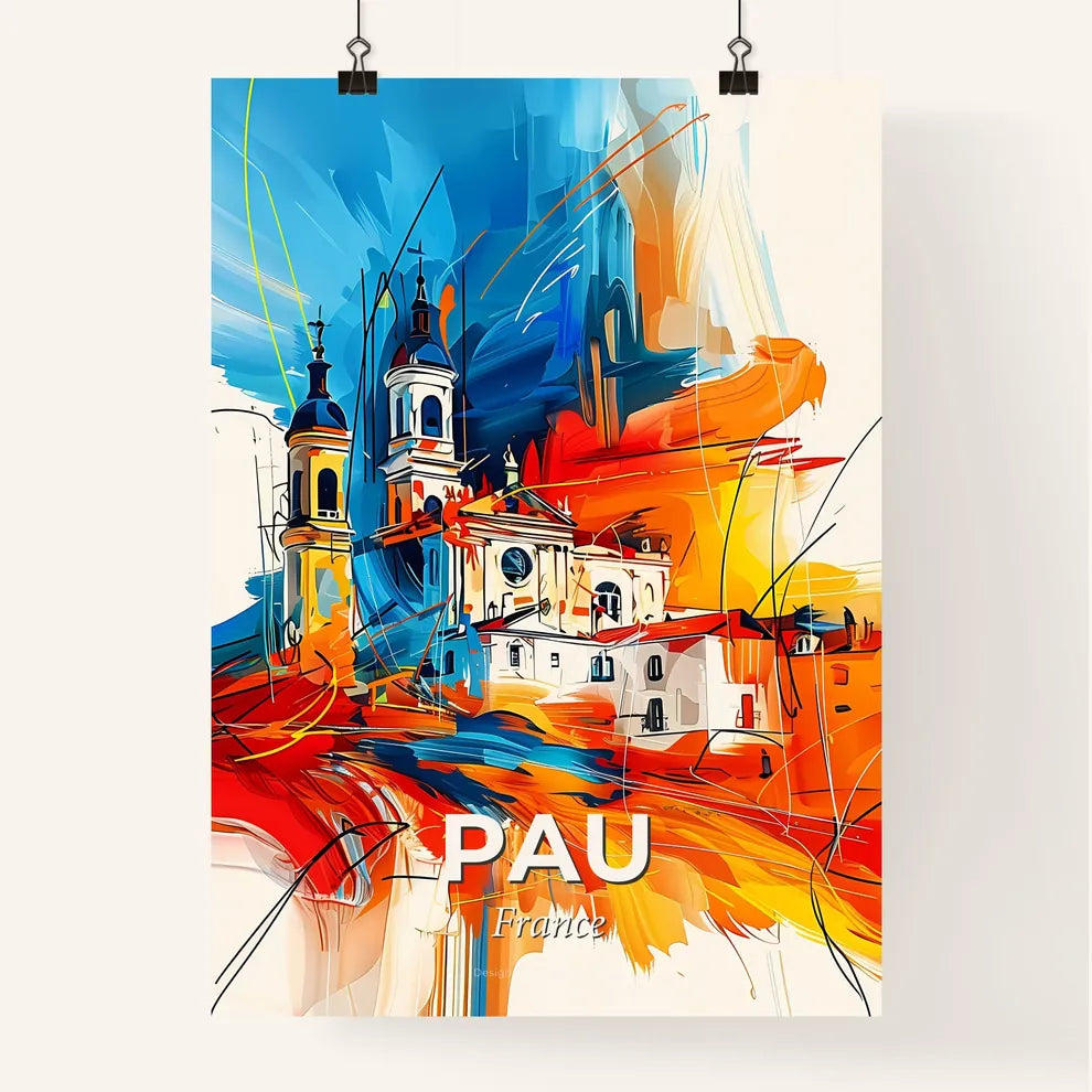 Vibrant Pau, France Poster