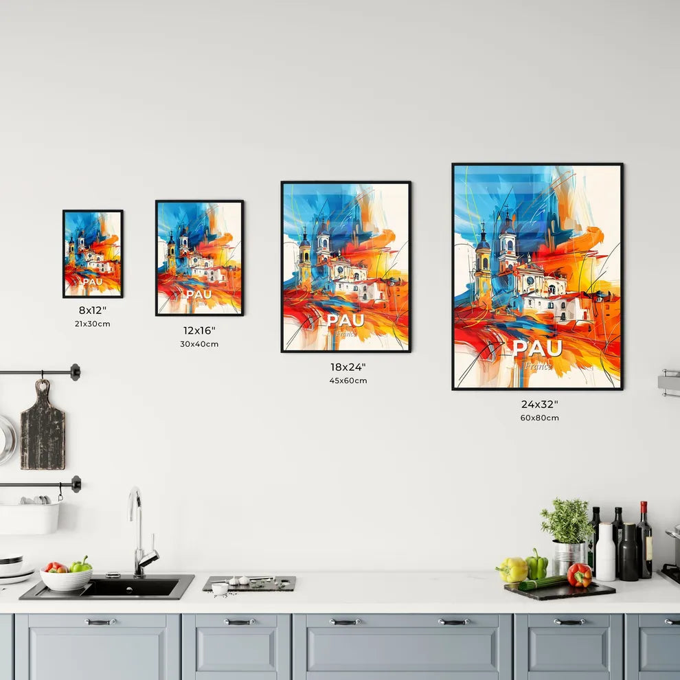 Vibrant Pau, France Kitchen Art