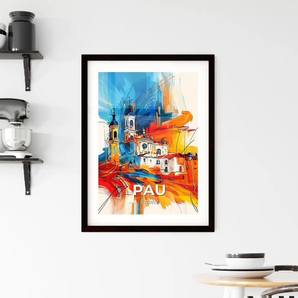 Vibrant Pau, France Framed Print