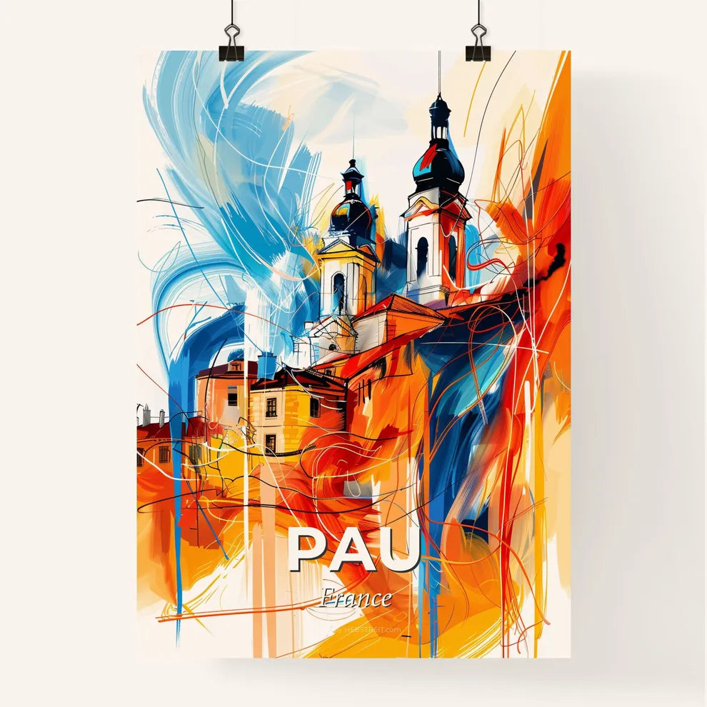 Vibrant Pau, France Poster