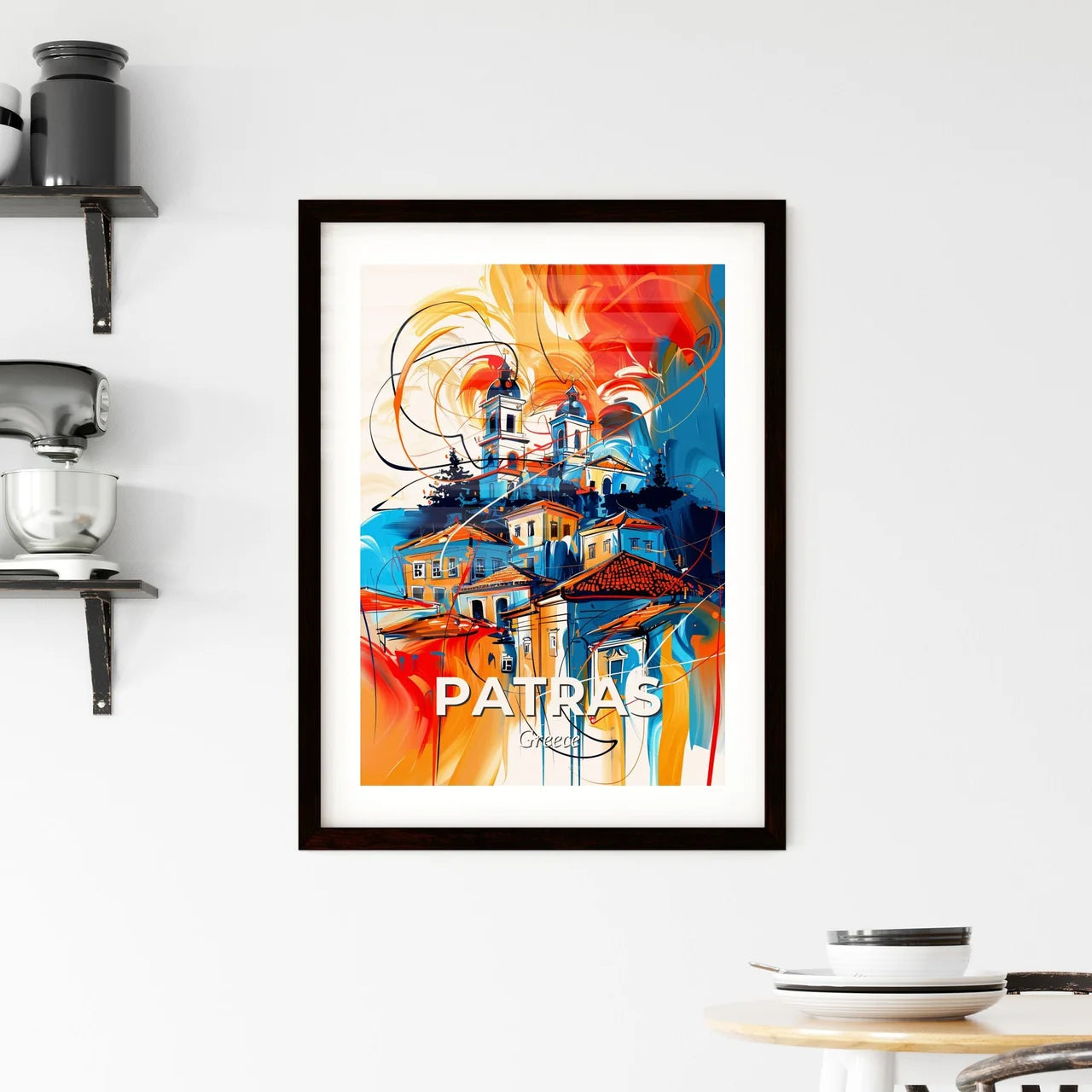 Vibrant Patras, Greece Framed Print