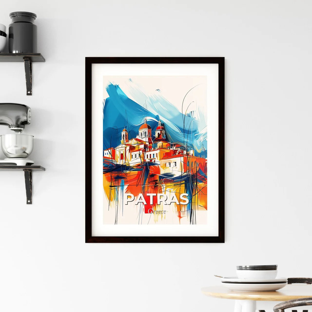 Vibrant Patras, Greece Framed Print