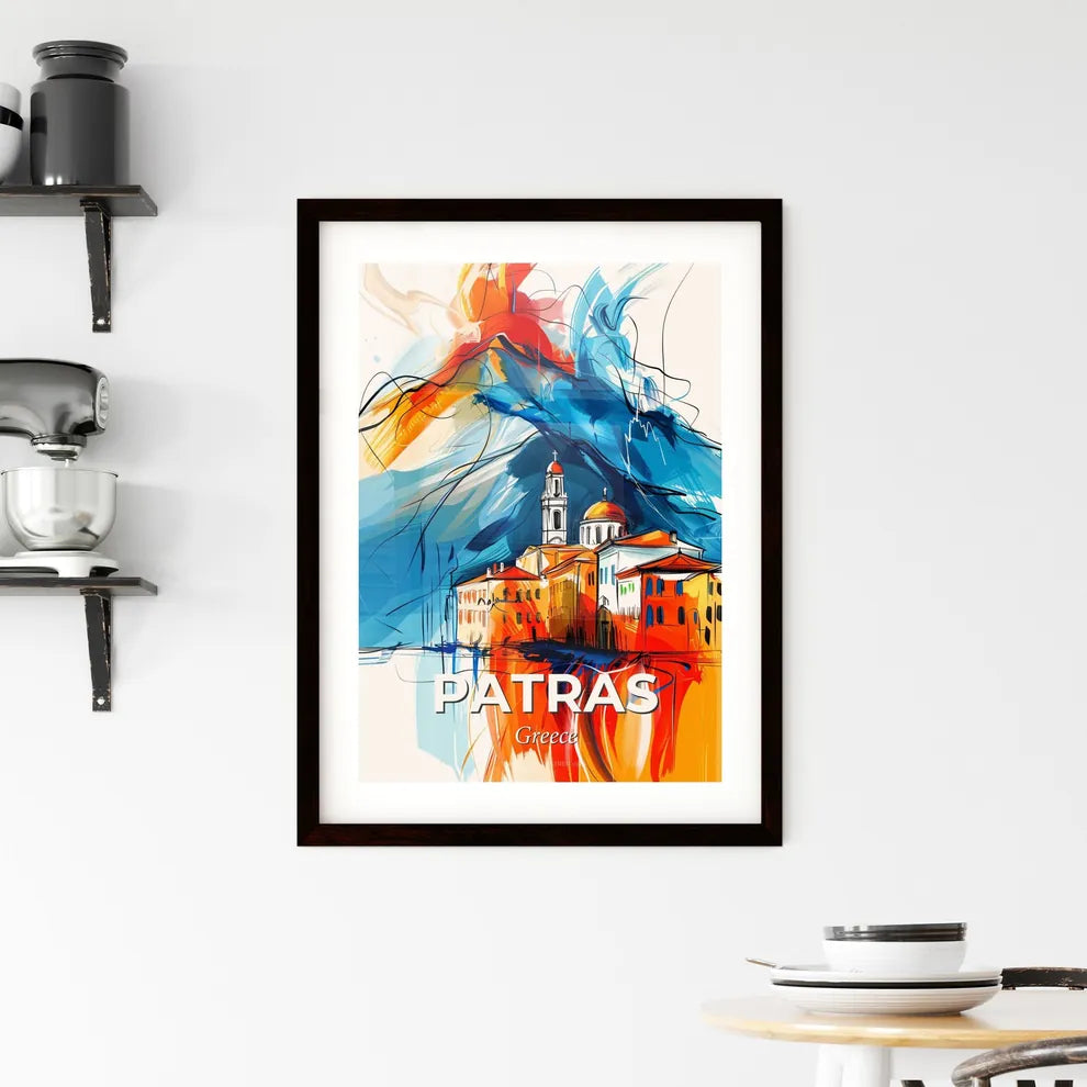 Vibrant Patras, Greece Framed Print