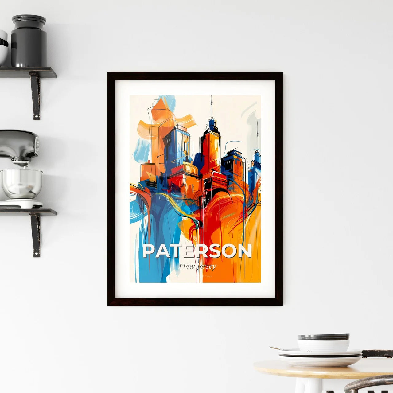 Vibrant Paterson, New Jersey Framed Print