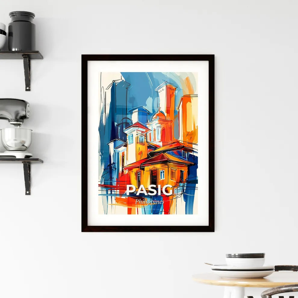 Vibrant Pasig, Philippines Framed Print