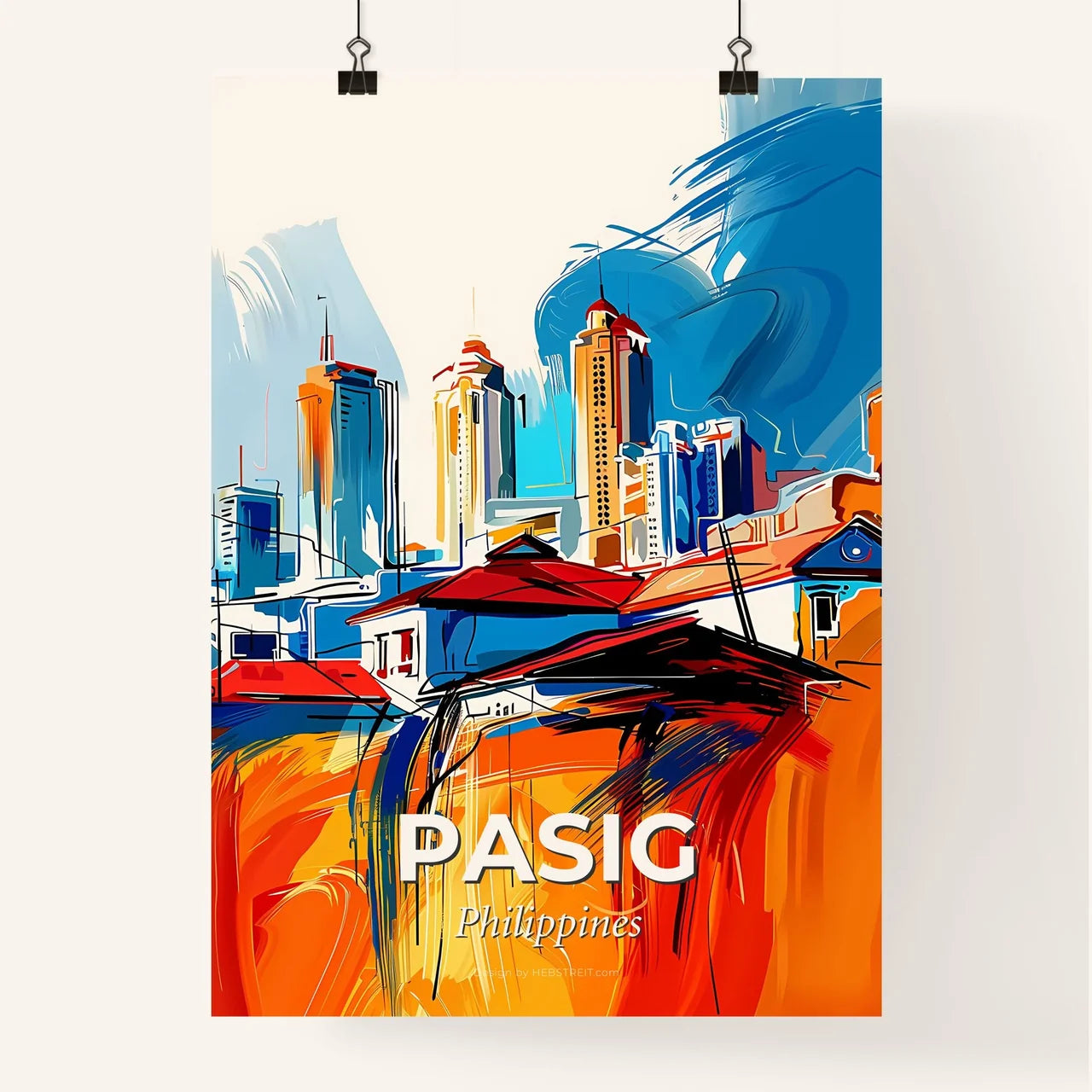 Vibrant Pasig, Philippines Poster