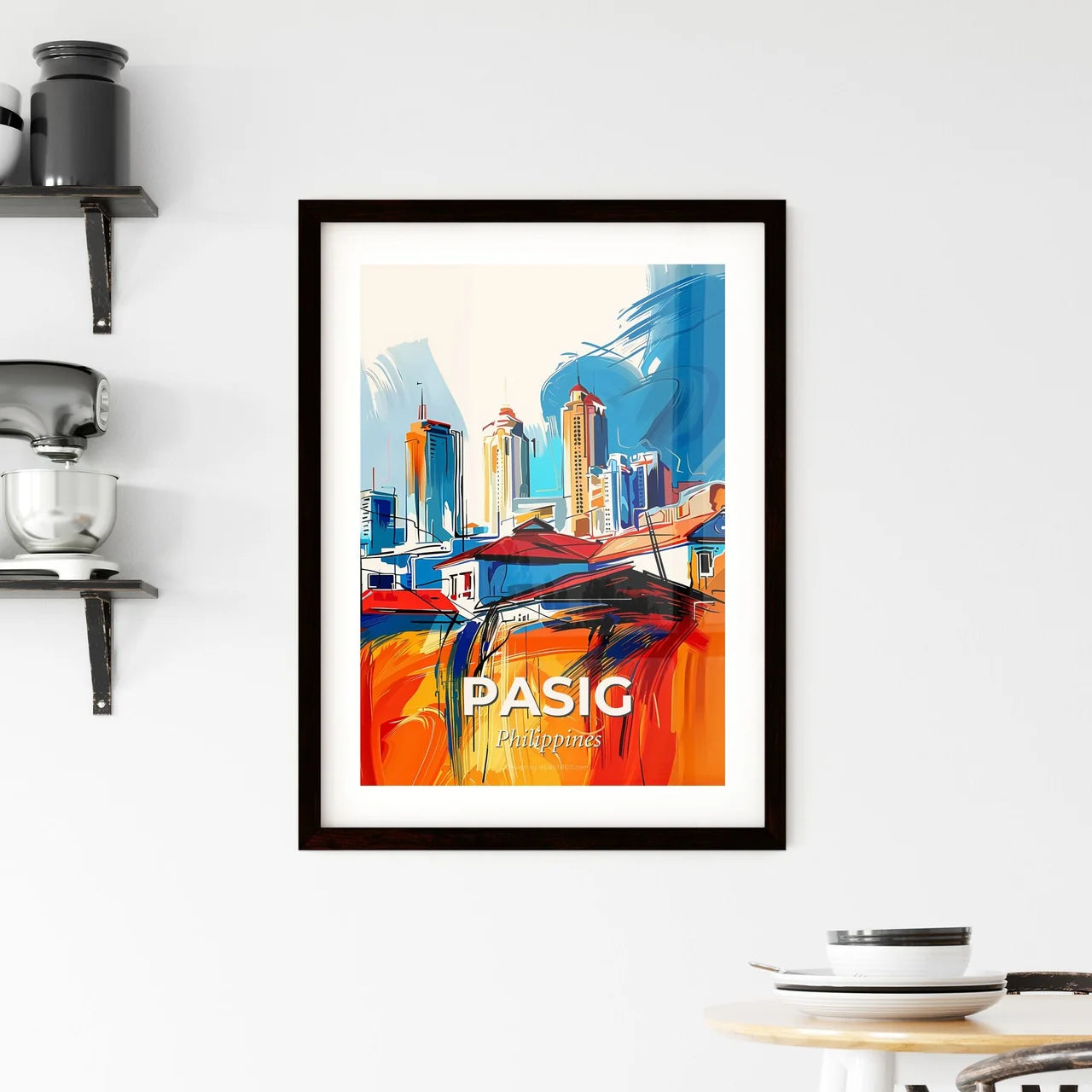 Vibrant Pasig, Philippines Framed Print