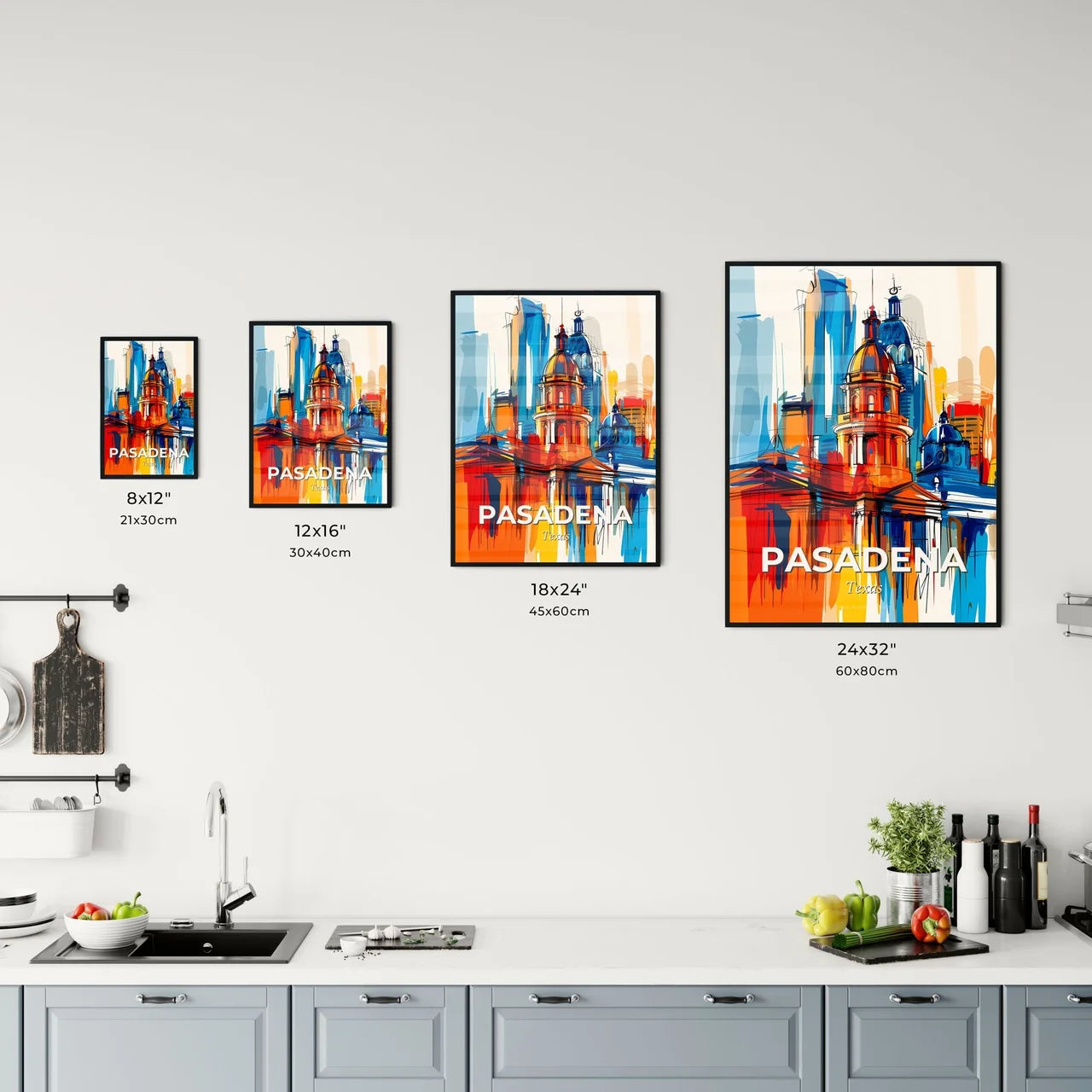 Vibrant Pasadena, Texas Kitchen Art