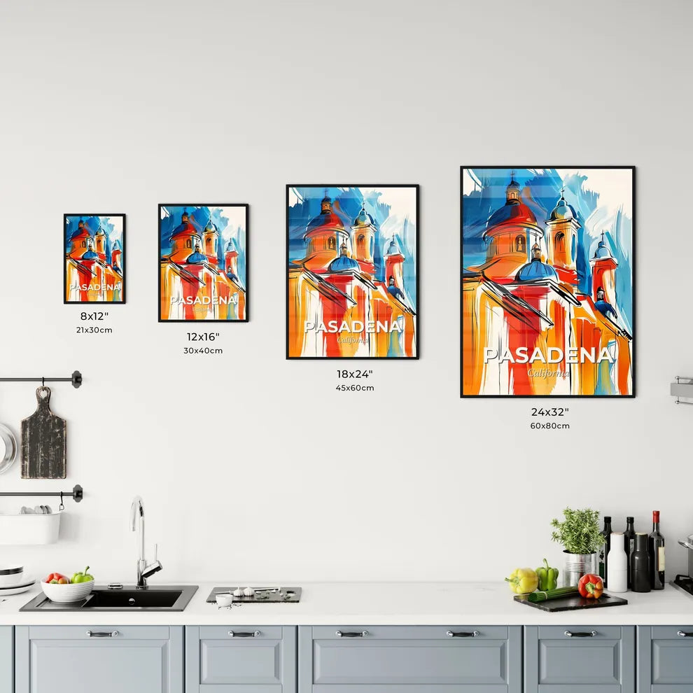 Vibrant Pasadena, California Kitchen Art