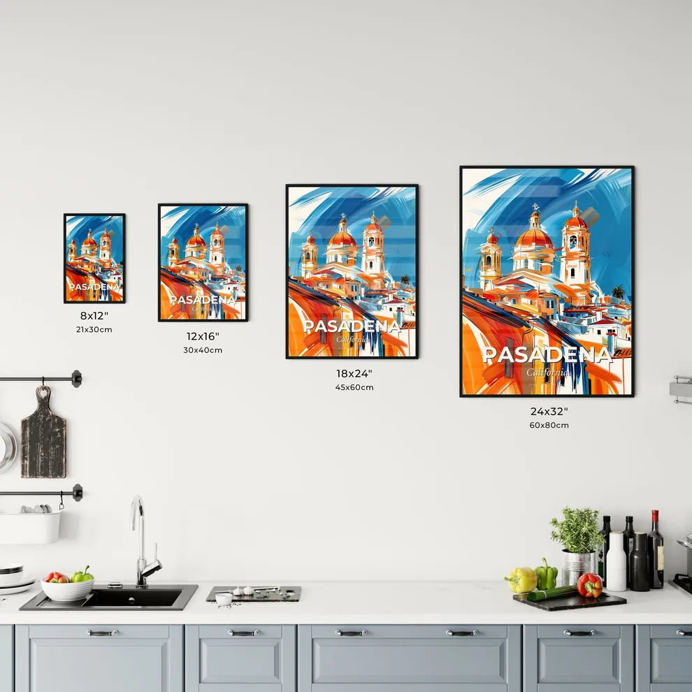 Vibrant Pasadena, California Kitchen Art