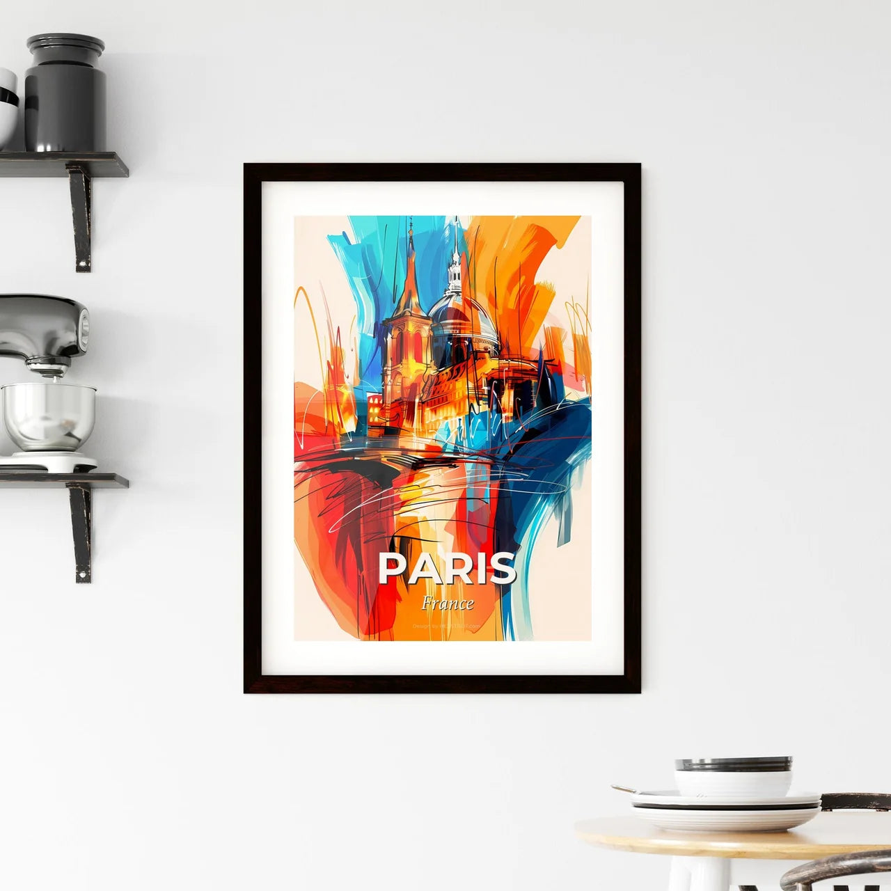 Vibrant Paris, France Framed Print